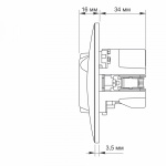 VIDEX BINERA Розетка 1а із заземленням та 2USB кремова (VF-BNSK1GU2-CR) (20/120) - Зображення 6