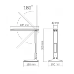 LED лампа настільна VIDEX VL-TF05W 7W 3000-5500K 220V(16шт/ящ) - Зображення 10