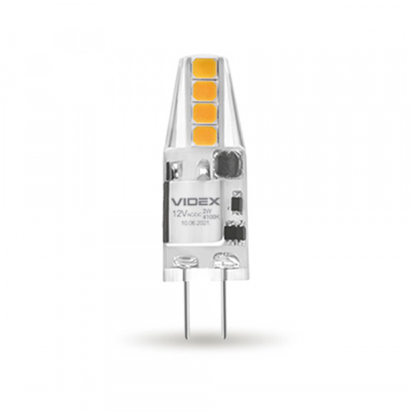 LED лампа VIDEX G4C 12V 2W G4 4100K Кераміка