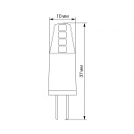 LED лампа VIDEX G4C 12V 2W G4 4100K Кераміка - Зображення 2