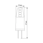LED лампа VIDEX G4C 12V 2W G4 4100K Кераміка - Зображення 2