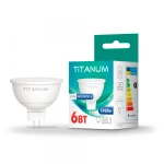 LED лампа TITANUM MR16 6W GU5.3 4100K 220V 50шт/ящ