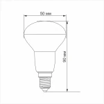 LED лампа TITANUM R50 6W E14 4100K - Зображення 3