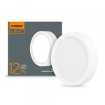 LED Світильник круглий накладний VIDEX 12W 5000K 220V (VL-DLRS-125)