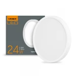 LED Світильник круглий накладний VIDEX 24W 5000K 220V (VL-DLRS-245)