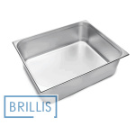 Гастроємність Brillis н/ж сталь GN 2/1-200 мм (650x530x200мм)