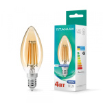 LED лампа TITANUM Filament C37 4W E14 2200K бронза