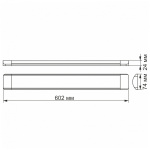 LED світильник лінійний VIDEX 18W 0,6М 5000K 220V шт (VL-BN-18065) - Зображення 4