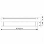 LED світильник лінійний VIDEX 36W 1,2М 5000K 220V 20 шт (VL-BN-36125) - Зображення 4