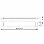 LED світильник лінійний VIDEX 36W 1,2М 5000K 220V 20 шт (VL-BN-36125) - Зображення 4