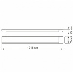 LED світильник лінійний VIDEX 54W 1,2М 5000K 220V 20 шт (VL-BN-54125) - Зображення 4