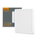 LED світильник накладний квадрат VIDEX 24W 5000K 220V (VL-DLSS-245)