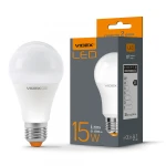 LED лампа VIDEX A65e 15W E27 3000K 220V 20шт/ящ (VL-A65e-15273)