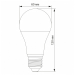 LED лампа VIDEX A65e 15W E27 3000K 220V 20шт/ящ (VL-A65e-15273) - Зображення 3