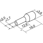 Наконечники трубчасті НТ 1,5-12 червоні (100 шт.) - Зображення 3