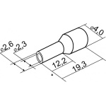 Наконечники трубчасті НТ 2,5-12 зелені (100 шт.) - Зображення 3