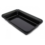 Страва для викладання продуктів з меламіну, 30×19.5×5.5 см, чорна - Зображення 3