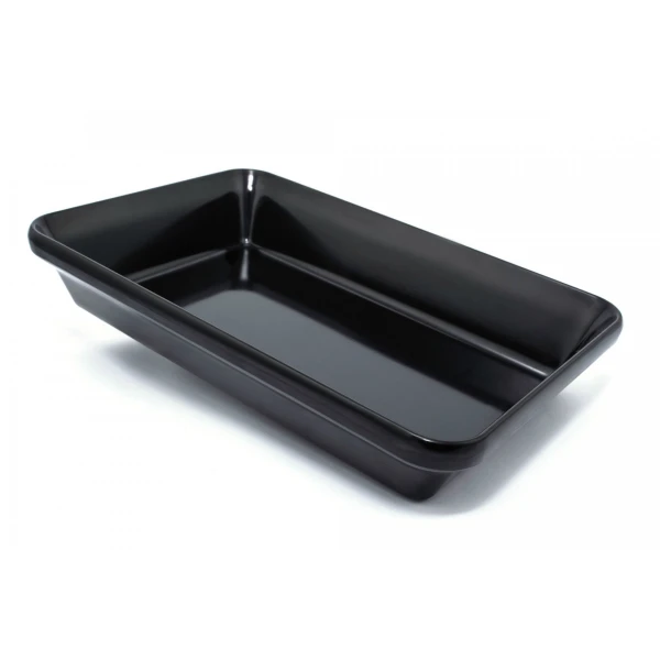 Страва для викладання продуктів з меламіну, 30×19.5×5.5 см, чорна
