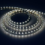 Світлодіодна стрічка Feron LS704/ SANAN LED-RL 60SMD/m 220V, 4.4W/m 12*7mm біла IP68, min 100m (5302)