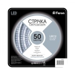 Світлодіодна стрічка Feron SANAN LS612 120SMD/м 12V IP22 білий