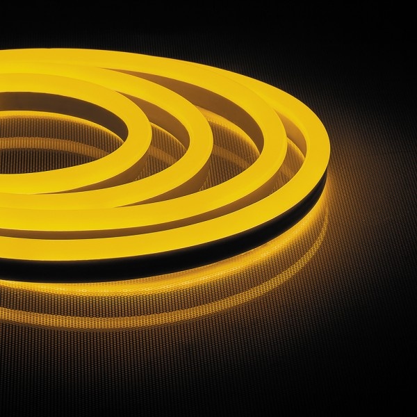 Світлодіодна стрічка Feron LS720 120SMD (2835) / m 230V 9,6W / m 16 * 8mm жовтий IP65, min 50m (6045)
