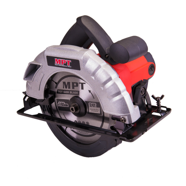 Пила циркулярна MPT 1200 Вт 185х20 мм 5000 об/хв пропил 60 мм 45-90° 2 шт MCS1805P