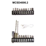 Викрутка акумуляторна поворотна MPT 4 В Li-ion 1.5 Аг 250 об/хв 3.5 Нм реверс USB аксесуари 20 шт MCSD4006.2 - Зображення 5