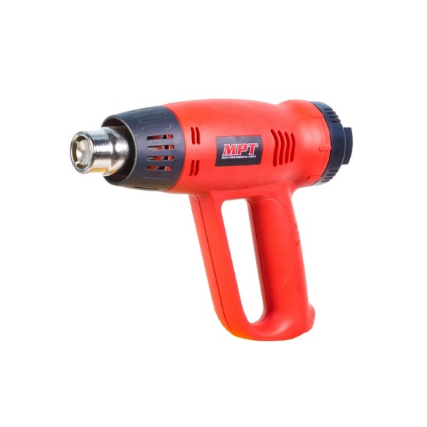 Фен промисловий MPT PROFI 2000 Вт 60-630°С 300-500 л/хв насадки 2 шт MHG2005V