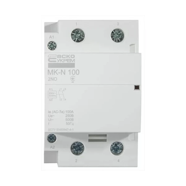 Модульний контактор MK-N 2P 100A 2NO 220V