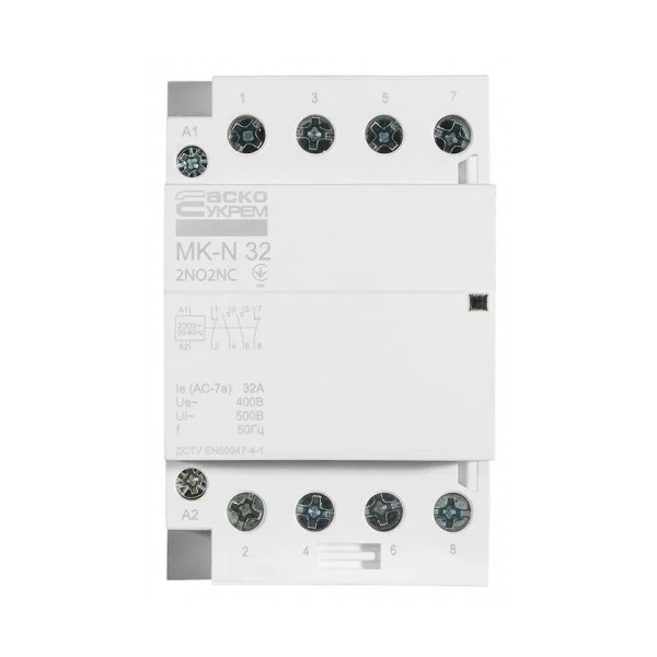 Модульний контактор MK-N 4P 32A 2NO2NC 220V