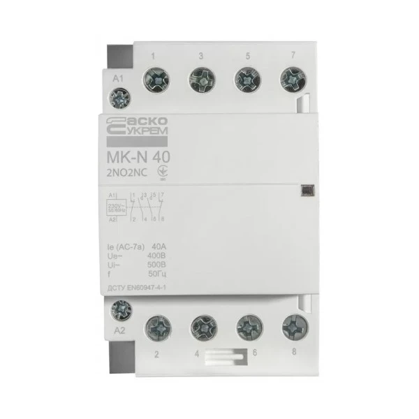Модульний контактор MK-N 4P 40A 2NO2NC 220V