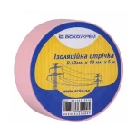 Стрічка ізоляційна 0,13мм*19мм/5м рожева