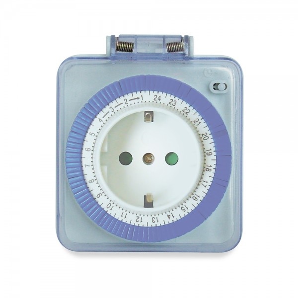 Розетка з таймером Feron TM31/61924 3500W/16A (добова) у захисному корпусі IP 44 (554)