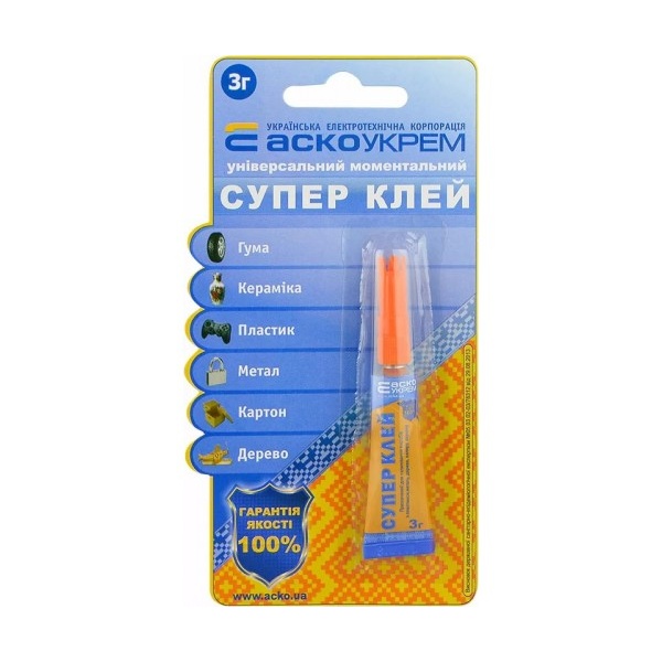 Супер Клей блістер 1шт - 3г
