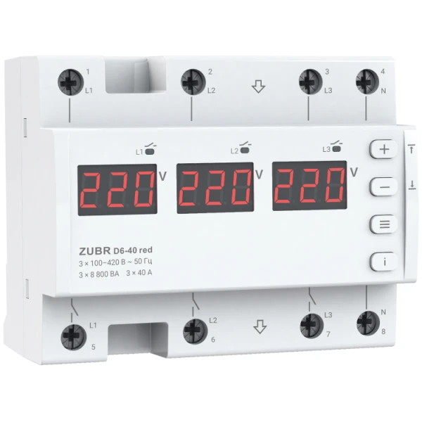 Реле напруги ZUBR D6-40