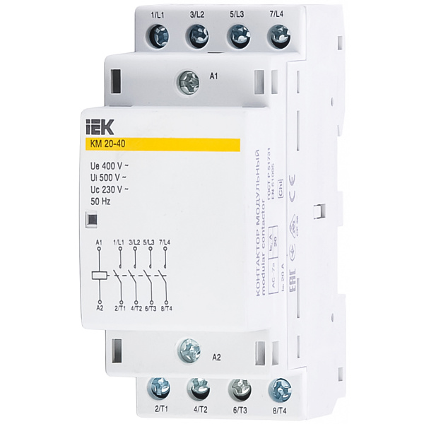 Контактор модульний КМ20-40 AC IEK (MKK20-20-40)