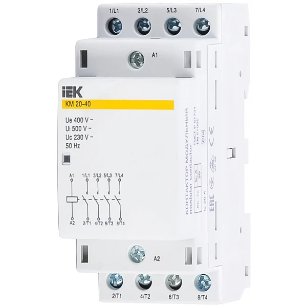 Контактор модульний КМ20-40 AC IEK (MKK20-20-40)