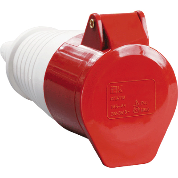 Розетка переносна ССІ-214 16А-6ч/380-415В 3Р+РЕ IP44 MAGNUM IEK (PSN22-016-4)