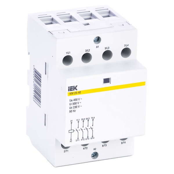 Контактор модульний КМ25-40 AC/DC IEK (MKK20-25-40)
