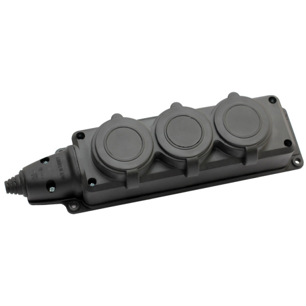 Колодка потрійна ERKA 6003 із заглушками 3х16 (каучук) (360105)