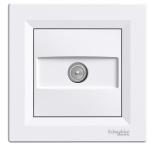 TV Розетка кінцева біла ASFORA Schneider Electric (EPH3200121)