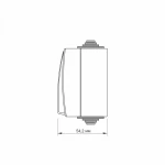 VIDEX BINERA IP65 Выключатель наружный 2кл с подсветкой серый (VF-BNW12L-G) (10/100) - Зображення 5