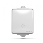 VIDEX BINERA IP65 Кнопка звонка серая (VF-BNW11DB-G) (10/100) - Зображення 2