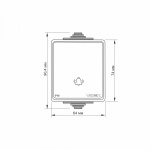 VIDEX BINERA IP65 Кнопка звонка серая (VF-BNW11DB-G) (10/100) - Зображення 4