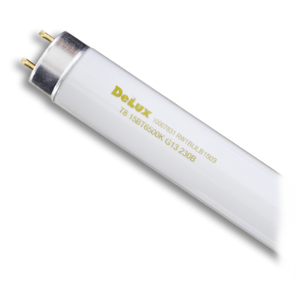 Лампа люмінесцентна DELUX T8 15W/54 G13