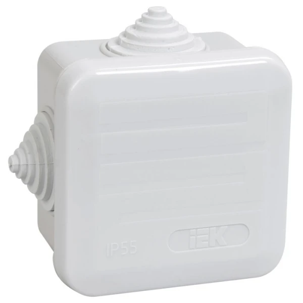 Коробка КМ41236 розп.для о/п 70х70х40мм IP44 (4 г/в, зах.кр)