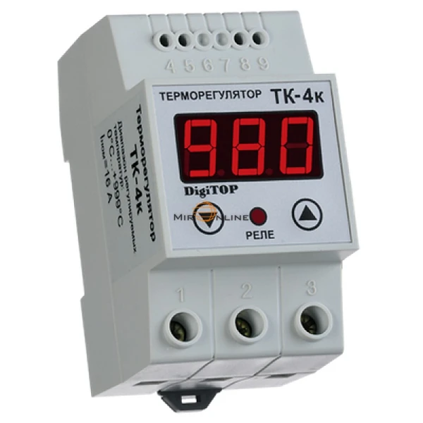 Одноканальний терморегулятор ТК-4к DigiTOP (на DIN-рейку)