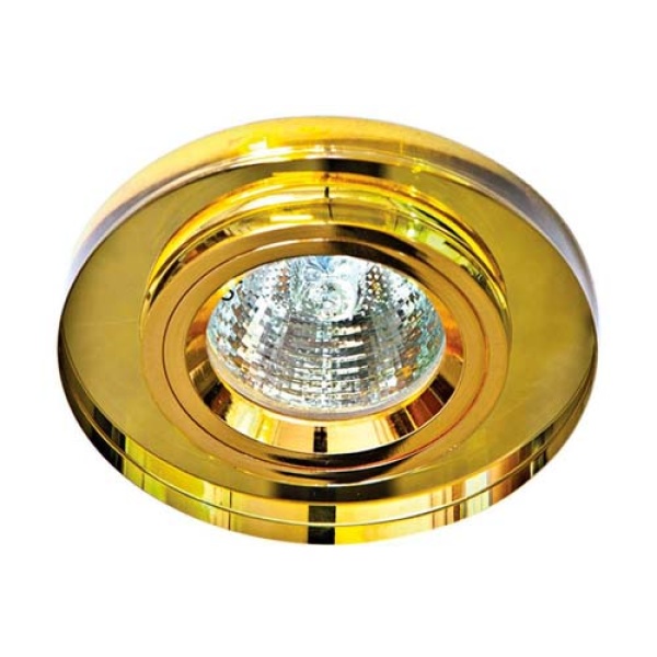 Вбудований світильник Feron 8060-2/(CD3004) жовтий-золото MR16 50W YW/GD (2796)