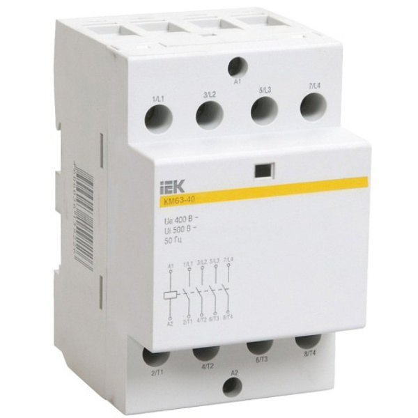 Контактор модульний КМ63-40 AC/DC IEK (MKK20-63-40)