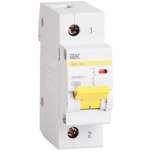 Автоматичний вимикач ВА 47-100 1Р 50А 10 кА х-ка C IEK (MVA40-1-050-C)